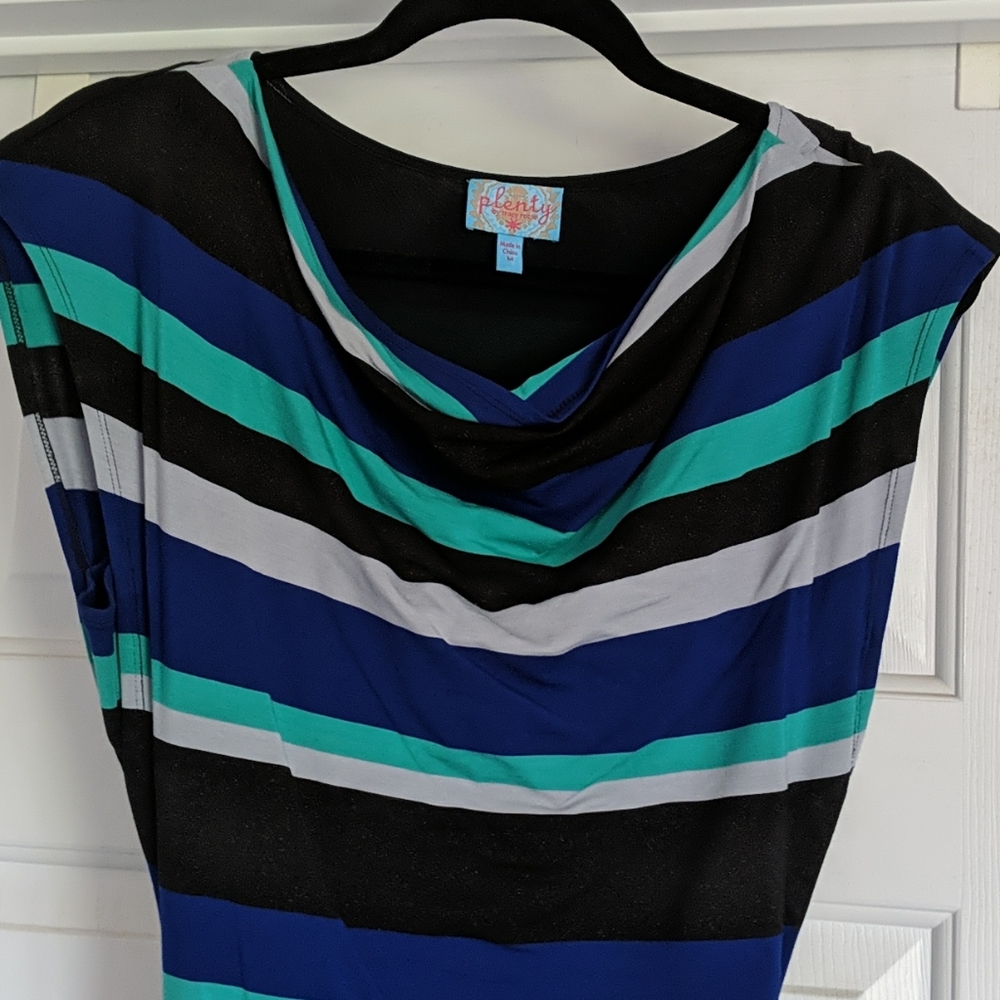 Plenty by Tracy Reece ruched fitted dress size